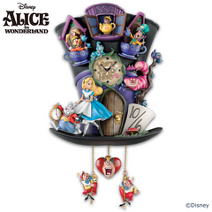 Disney Alice In Wonderland "Mad Hatter" Wall Clock