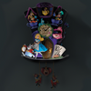 Image of Disney Alice In Wonderland "Mad Hatter" Wall Clock