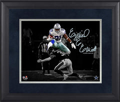 Ezekiel Elliott Dallas Cowboys Framed 11" x 14" Spotlight Photograph - Facsimile Signature - NFL Player Plaques and Collages