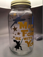 Mason jar lamp - Star Wars, Yoda influenced