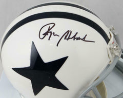 Roger Staubach Autographed Dallas Cowboys 2004 TB Mini Helmet- JSA W Auth*Black