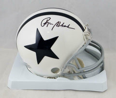 Roger Staubach Autographed Dallas Cowboys 2004 TB Mini Helmet- JSA W Auth*Black